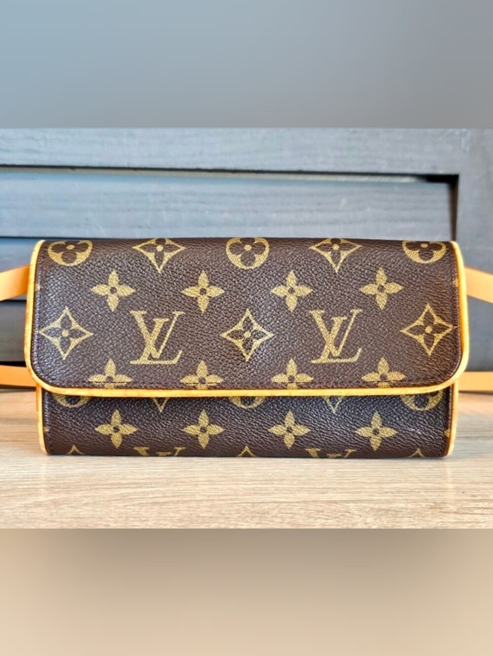 Authentic LOUIS VUITTON Pochette Twin PM Belt Waist Bum Bag